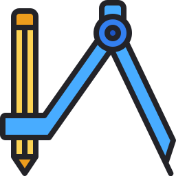 Drawing compass icon