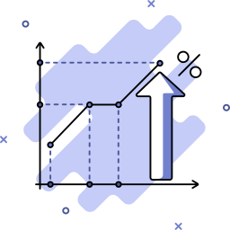 gráfico de crescimento Ícone