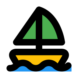 Sail boat icon