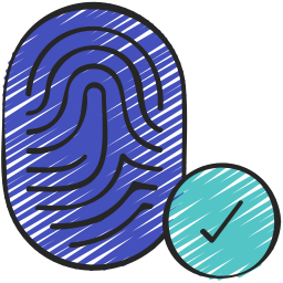 biometrische erkennung icon