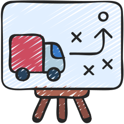 Logistics delivery icon