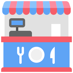 Food stall icon