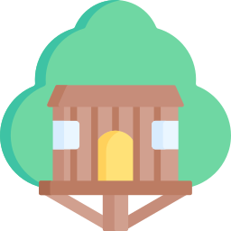 Tree house icon