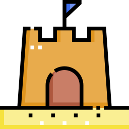 Sand castle icon