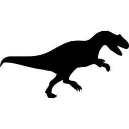 Iguanodon dinosaur shape icon