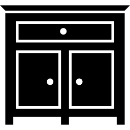 Bedroom drawer furniture icon