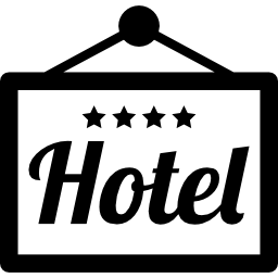 hotel hängendes signal von vier sternen icon