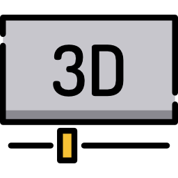 film in 3d icona