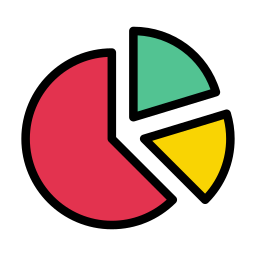 cirkeldiagram icoon