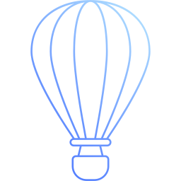 Hot air balloon icon