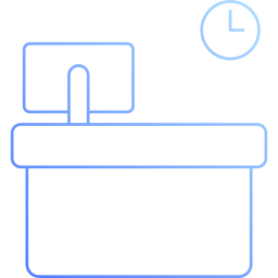 check-in schalter icon