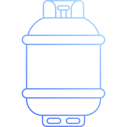 cilindro del gas icona