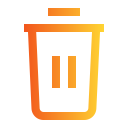 Trash bin icon