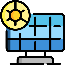 Solar panel icon