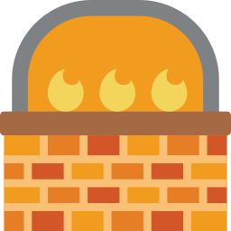 Pizza oven icon