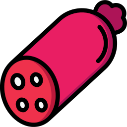 Spicy pork sausage icon