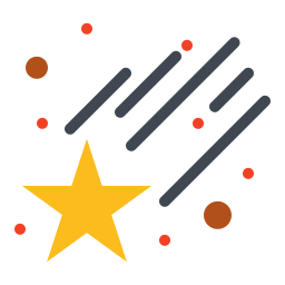 Shooting star icon