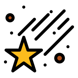 Shooting star icon