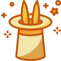 Magician hat icon