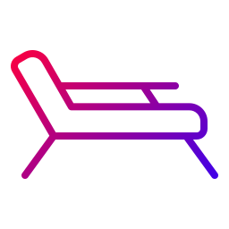 Deck chair icon