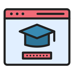 Virtual education icon