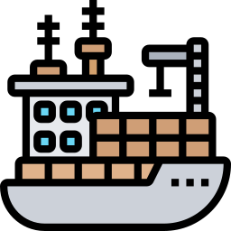 Cargo ship icon