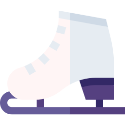 Ice skating shoes icon