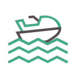 Jet boat icon