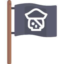 Pirate flag icon