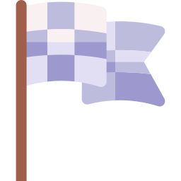 drapeau à damier Icône