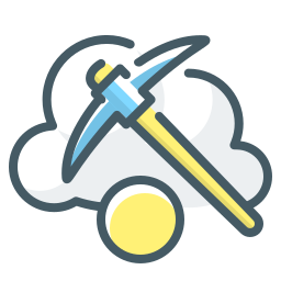 cloud mining icon