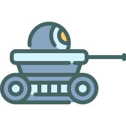 robot militaire Icône