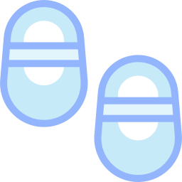 Baby shoes icon