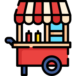 Food stand icon