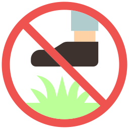 Keep off the grass icon