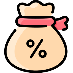 Discount bag icon