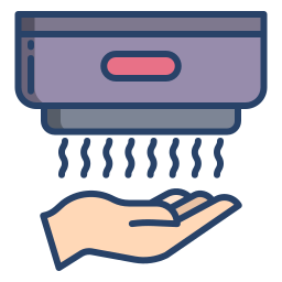 Hand dryer icon