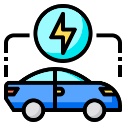 Electric car icon