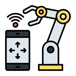 Robot arm icon