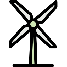 Wind turbine icon