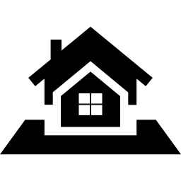 Real estate symbol of bigger house proposal icon