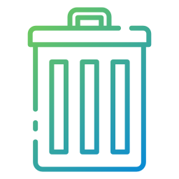 Trash bin icon