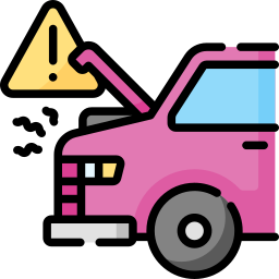 Broken car icon