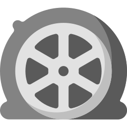 Flat tire icon