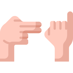 Hand sign icon