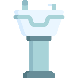 Hair wash sink icon