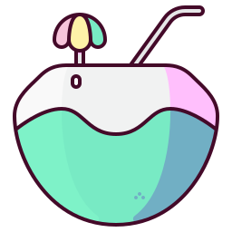 Coconut drink icon