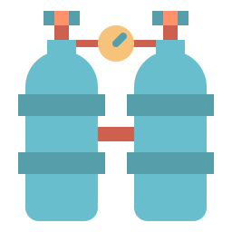 bouteille d'oxygène Icône