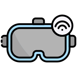 Virtual reality glasses icon