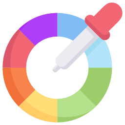 palette de couleurs Icône